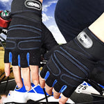 LinkMejor Cycling Gloves Fitness Weight Lifting Wristband Half Finger Gloves Body Building Training Sports Exercise Gloves