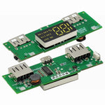 LinkMejor Display Dual USB 5V 2.4A Micro Type-C USB Mobile Power Bank 18650 Charging Module Lithium Battery Charger Board Circuit Protection
