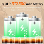 Comfook Portable Capsule Coffee Machine One-Touch Espresso Machine Cold & Hot Brew Rechargeable 7500mAh Battery Supports Capsules & Powder