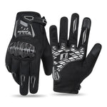 OnesAgain MG45P Winter Motorcycle Gloves Waterproof Anti-Slip Touchscreen Carbon Fiber Protective Riding Gear Purple Black