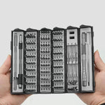 128 in 1 Precision Screwdriver Set CR-V Steel Magnetic Driver Kit Flexible Shaft for Electronics Computers Gaming Consoles Portable Repair Tool Set