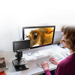 MT315 2000X Dual Lens Digital Microscope 7-inch HD IPS Large Screen Multiple Lens for Circuit/Cells Observation Up&Down Light Source Support Computer Viewing