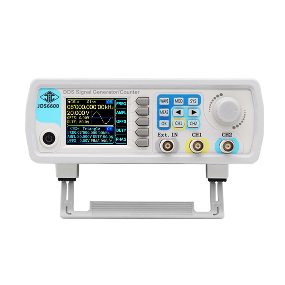 LinkMejor JDS6600 15/30/40/50/60MHz DDS Function Signal Generator/Source Dual/2-CH Frequency Meter Arbitrary Waveform Pulse Generator