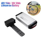 [EU/USA Direct] HANIWINNER HA074-03 48V 15Ah 720Wh Rear Rack E-Bike Battery with Carrier, Universal Replacement for NAKXUS, GALAXY 250W-800W
