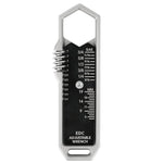 LinkMejor Adjustable Wrench Multitool with 25 SAE and Metric Sizes One-Handed Operation Detachable Pocket Clip and Ultimate Portability