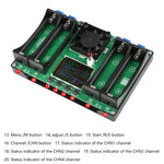 IPRee 4 Channel 18650 Lithium Battery Capacity Tester Module Digital 18650 Battery Power Tester Module Type-C Interface