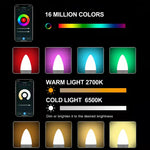 LinkMejor E14 Smart Bulb Tuya Wifi Candle Lamp APP Remote Control LED Bulb WiFi 2.4GHz Supports Alexa Google Assistant Voice Control