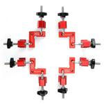 LinkMejor 4 Set Mini Woodworking Right Angle Positioning Clamp 90 Degree Precision Clamping Square Carpenter Square