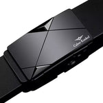 110cm-130cm Auto Buckle Men's Belt Business Casual Adjustable Male Pants Waistband for Daily Wear