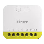 LinkMejor MINI DUO-L 2-Gang Zigbe Smart Switch MINI-ZB2GS-L No Neutral Required Detach Delay Two-way Control Compatible with Multiple Zigbe Hub