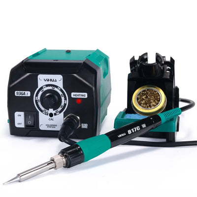 LinkMejor Digital 936A I 40W Solder Station Iron Lead-Free High Temperature Range 200-480°℃ Anti-Static design Low Ground Resistance Ideal for Repair Works