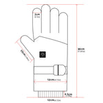 LinkMejor Winter Heated Gloves Motorcycle Waterproof Gloves Heated Heating Warm Work Gloves Thermal Heated Outdoors Cycling Ski Gloves Battery Heated Gloves