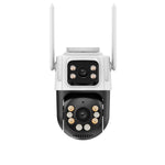 6MP Dual Lens PTZ WiFi Security Camera Full Color Infrared Night Vision Human Motion Instant Sound&Light Alarm Two-Way Audio Waterproof 2.4GHZ Dual-Band Surveillance Camera for Outdoor
