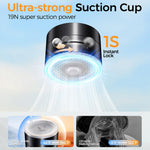Car Vacuum Suction Phone Holder Double-Sided Suction Cup 360° Rotatable Multi-Angle Adjustable Ultra-Strong Vacuum Adsorption