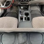 3pcs Deep Dish Heavy Duty Rubber Car Floor Mats Trim to Fit All Weather Protection for SUV Truck Van High-Quality PVC