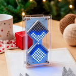 Electronic LED Dot Matrix Hourglass DIY Kit Gravity Sensor Adjustable Countdown Timer Clock Educational Soldering Practice Kit