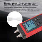 LinkMejor UT366A Digital Manometer Pressure Gauge Wind Speed Air Pressure Difference Measurement Compact Energy Saving Multi Unit Display Automatic Shutdown