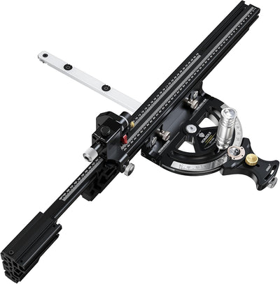LinkMejor HD-MG21 Precision Miter Gauge For Table Saw With Extended Fence And 0.02mm Micro Adjustable Flip Stop Router Table Precision Angle Setting