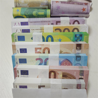 100pcs Toy Banknotes EUR for Shoot Money Gun Wedding Birthday Decoration Shooter Throwing Toys Kids