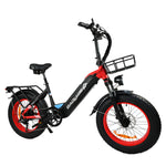 [USA Direct] BAOLUJIE DP2003 48V 12AH 500W Recommended Top Speed 25KM/H 20*4.0inch Electric Bicycle 30-40KM Max Mileage 120KG Payload Electric Bike