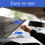 Car Front Windshield Sun Shade Blocker Window Heat Shield Sunshades Protection Anti-UV Retractable Car Window Sunshades