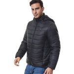 LinkMejor 4 Control 27 Zone Smart Heating Cotton Jacket DC-USB Dual Interface Men's Warm Winter Coat Comfortable Heated Clothing(No Battery)