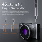 62-in-1 High-Speed Adjustable Electric Screwdriver with 48 Precision S2 Bits Lengthened Bits for Complex Tasks 330mAh Battery Type-C Charging Compact Portable DIY Repair Tool Set with Additional Accessories