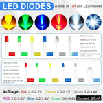 1780PCS Electronic Component Kit Ultimate Edition For UNOs R3 Breadboard Jumper Wires Resistors Capacitors Diodes Transistors PCB Boards Starter Kit