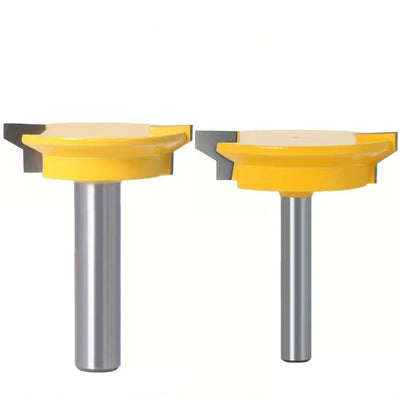 Drawer Tenon Router Bit Carbon Steel Tungsten Carbide Sharp Edged 1/2" and 8mm Shank Woodworking Tool Ideal for DIY Project Cabinet Furniture Making