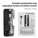 LinkMejor 14-in-1 Flip-top Mini Multifunctional Wrench Tools Set Portable Bike Allen Key Tyre Lever Quick Release Wrench Gadgets Bicycle Repair Kits