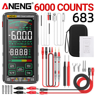 LinkMejor 683 Smart Multimeter High-end Touch 6000 Counts Multimetro Test Rechargeable Multitester AC/DC Voltage Tester Current Tool