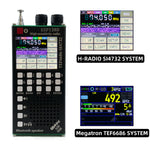 ESP138D ESP32 H-RADIO SI4732 Full Band FM AM SSB AIR Band Receiver + TEF6686 FM Receiver 2 in 1 Handheld Radio with Bluetooth