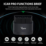 Vgate iCar Pro 2S ELM327 OBD-II Adapter Fast bluetooth V5.3 for Android/IOS/PC OBD2 Scanner Upgraded Version V2.3 Car Diagnostic Tool