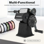 Manual Coil Winder Counter Machine Cast Iron Frame Steel Gear Wire Diameter 02-26mm Mechanical Winding Tool Reliable Compact Design