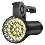 Haikelite AK24 230,000LM 1750M Powerful LED Flashlight Long Range Thrower Strong Light Type-C USB Rechargeable LED Torch With 21700 High Power Battery
