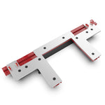 LinkMejor Handle Routing Template 0-10In Width 0-190mm Length with Dual-Rail Precision Positioning for Trimmer Router Cutting Board Serving Tray Woodworking Routing Tool