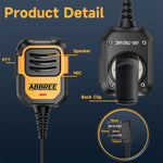 LinkMejor AR-790 IP54 Walkie Talkie Microphone Mic Shoulder Speaker PTT for Baofeng UV-5R AR-152 UV-21 Upgrade BF-780