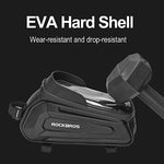 LinkMejor 1.7L Cycling Bag 8 Inch Phone Bicycle Bag Touch Screen Top Tube Handlebar Waterproof Bike Bag Accessories