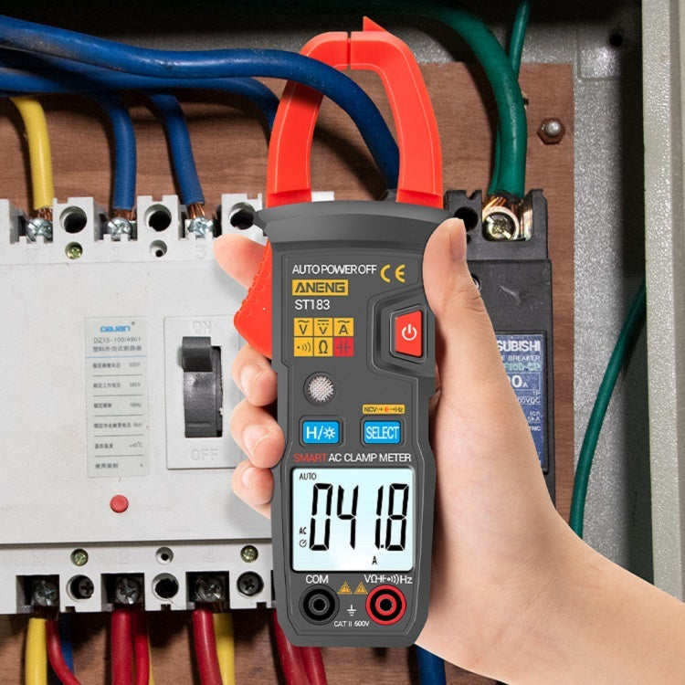 LinkMejor ST183 Digital Clamp Meter AC Current 6000 Counts True RMS Multimeter DC/AC Voltage Tester Hz Capacitance NCV Ohm Tests