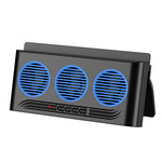F-819 Solar Car Fan Triple-Fan Exhaust Ventilator USB/Battery Powered Window Air Cooler With Emergency Warning Light