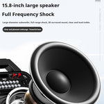 Hanrongda HRD-700 Radio Full Band MW/FM/SW/WB Radio Portable Multimedia Music Player 110 Stations Supports bluetooth TF Card Receiver Signal for Home Gatherings Outdoor Activities