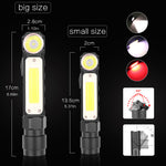Rechargeable LED Flashlight Multifunctional Magnetic Base 360 Degree Rotate IP65 Mini Working Lamp Car Repair Work Light