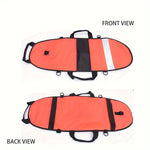 Spearfishing Buoy Hi-Visibility Inflatable Torpedo Buoy Float Signal With Dive Safety Flag Suitable for Scuba Diving Freediving Snorkeling Swimming