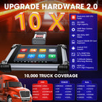Autel Maxisys MS908CV II Diagnostic Tool Advanced ECU Coding J2534 ECU Programming Commercial Vehicle Diagnostics 3000+ Active Tests QCOM CPU Android 10 WiFi