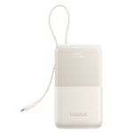 Baseus EnerFill FC51 22.5W 36.5Wh 10000mAh Digital Display Power Bank Come with USB-C Cable External Battery Power Supply with 2 Inputs & 3 Outputs Support PD3.0 QC3.0 SCP Fast Charging for iPhone 17 17Pro 16 Pro Max 15 14 for Xiaomi 17pro
