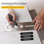 Adjustable Tile Hole Locator Stainless Steel Multi Hole Drill Guide Tool 360 Degree Positioning for Ceramic Marble Glass Floor Installation