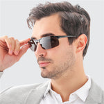 Classic Men Polarized Sunglasses Lightweight UV400 Protection Anti-Glare Sun Eyewear Glasses for Outdoor Climbing Fishing Travel