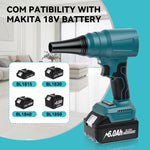 Cordless High-Speed Electric Air Blower 85,000 RPM Powered by 18V Battery for DIY Cleaning and Outdoor Use
