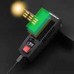LinkMejor Solar Rechargeable Bike Headlight LED Super Brightness 1800mAh Battery Waterproof 4 Light Modes Warning Flashlight with 120dB Horn for Night Cycling