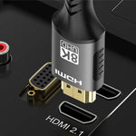 8K@60Hz HD Cable HD2.1 to HD Cable 48Gbps 4K@120Hz Ultra High Speed HD Cord Compatible with PS5/Xbox/TV/Monitor